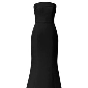 Amsale Jaylin Black Faille Size 12 Extra Length NWT